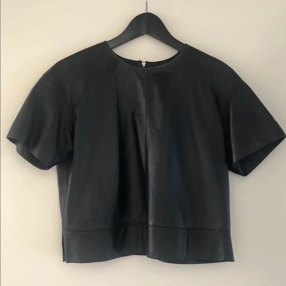 Alexandr Wang leather blouse